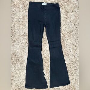Free People Black Denim Pants